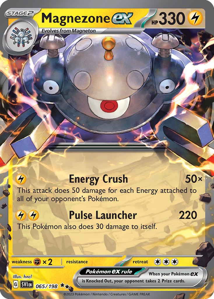 Magnezone ex - 065/198 Scarlet & Violet Double Rare Holo Pokemon - NM