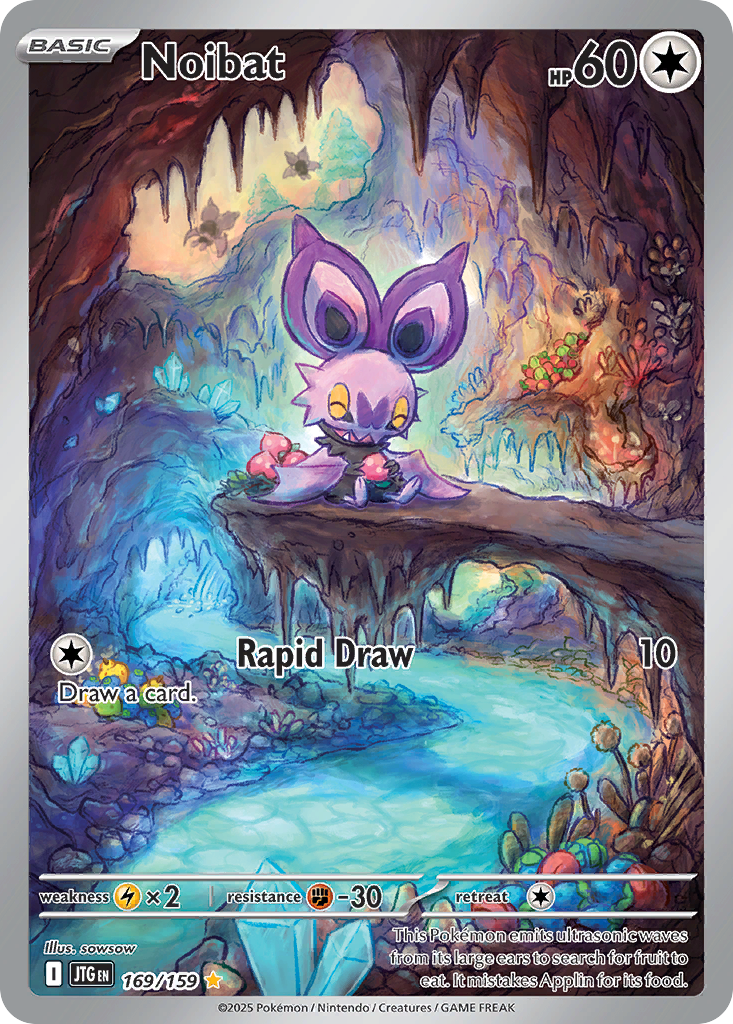 Noibat - 169/159 Journey Together Illustration Rare Holo Pokemon - NM