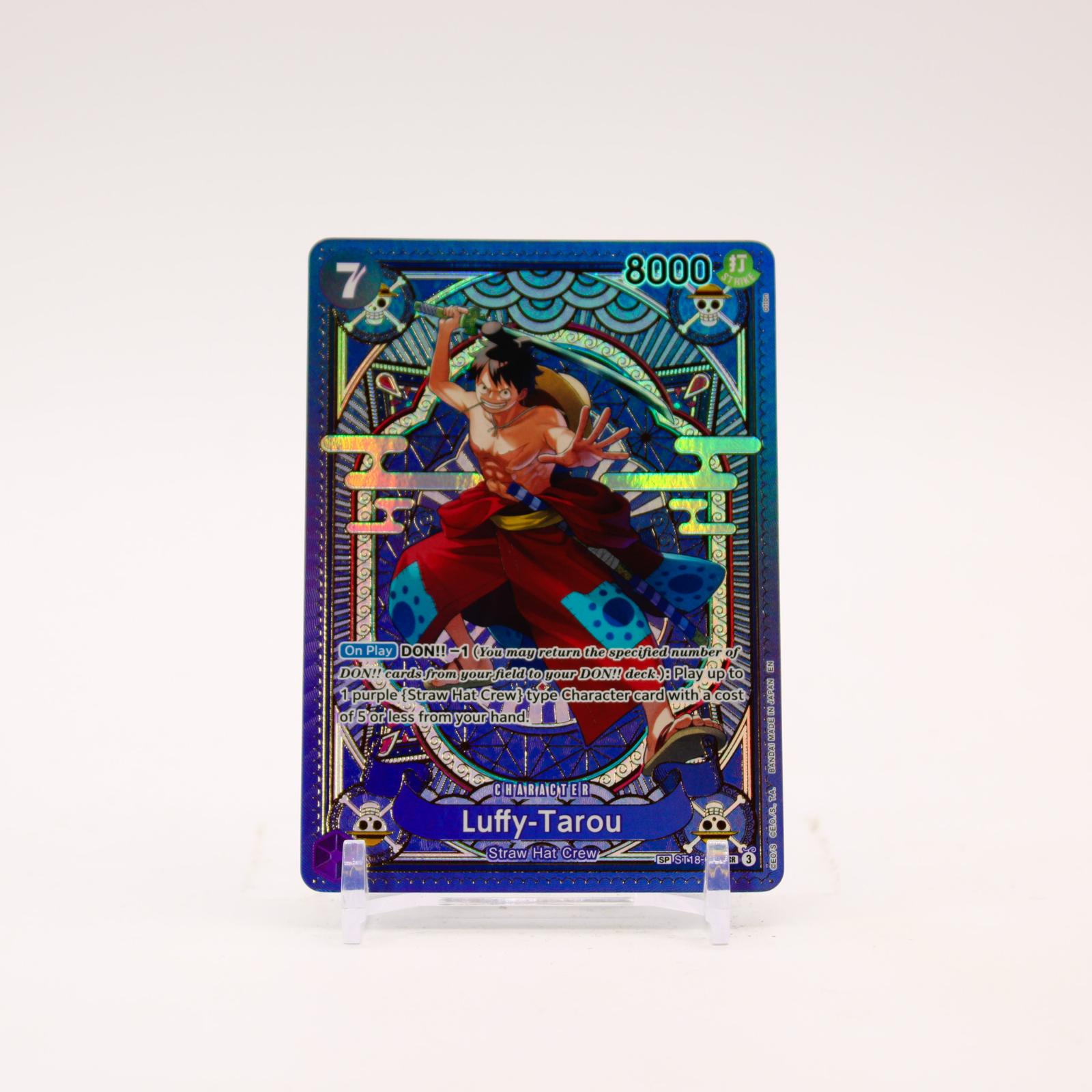 Luffy-Tarou SP - ST18-005 A Fist of Divine Speed Foil SR One Piece - NM/MINT