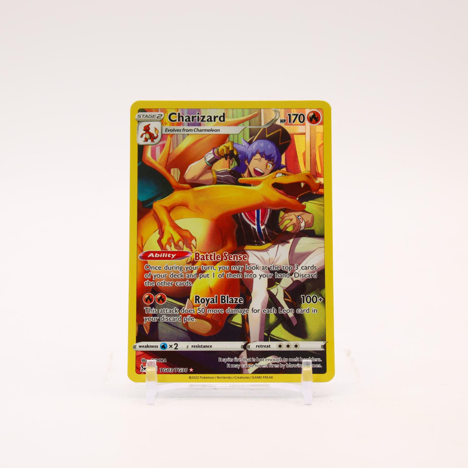 Charizard - TG03/TG30 Lost Origin Holo Trainer Gallery Pokemon - NM