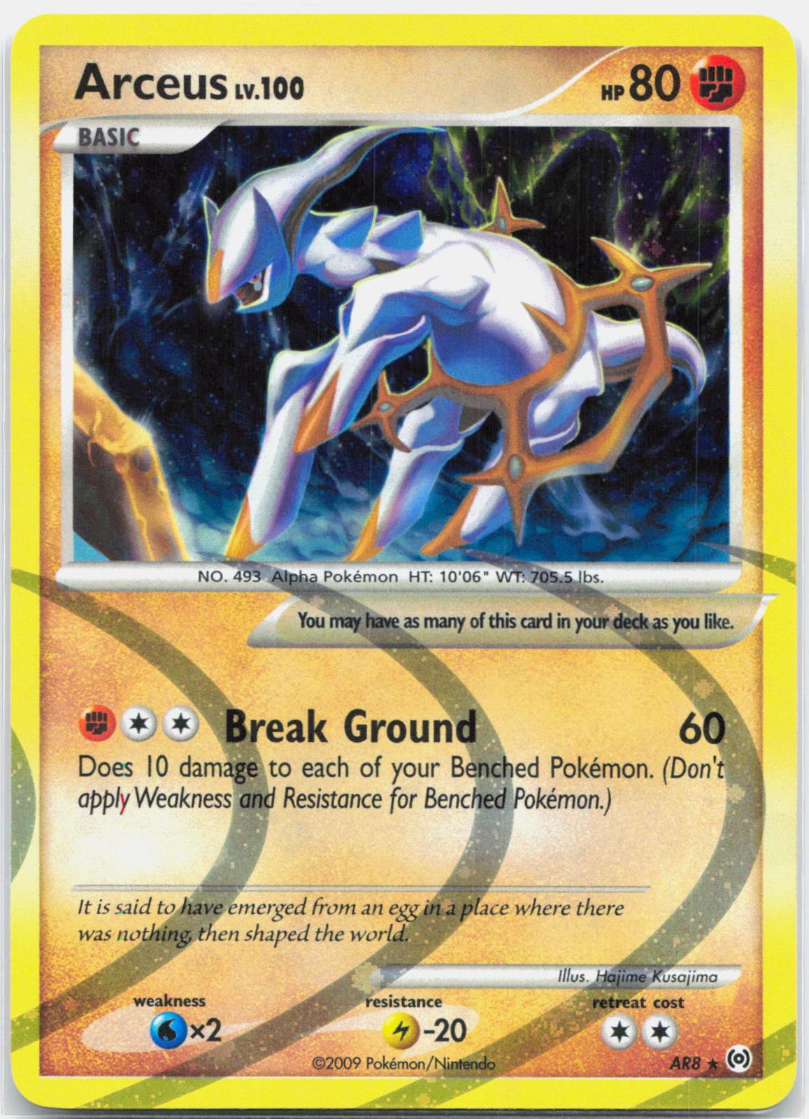 Arceus - AR8 Arceus Holo Rare Pokemon - NM/LP