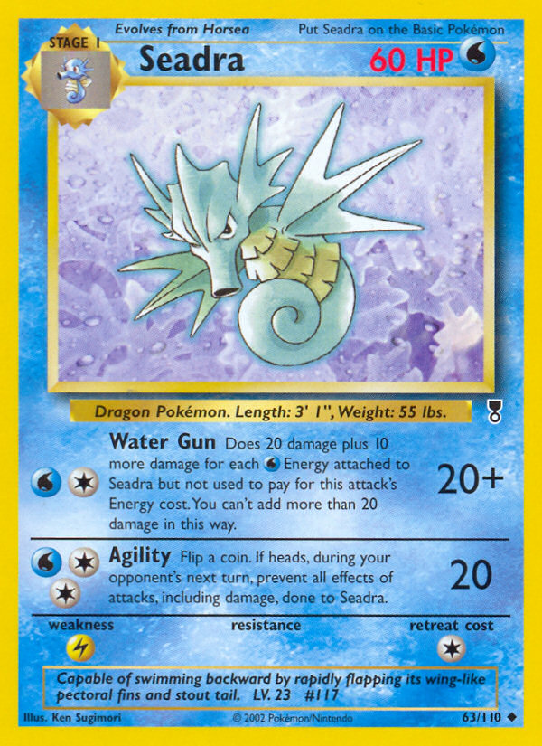 Seadra - 63/110 Legendary Collection Uncommon Pokemon - NM