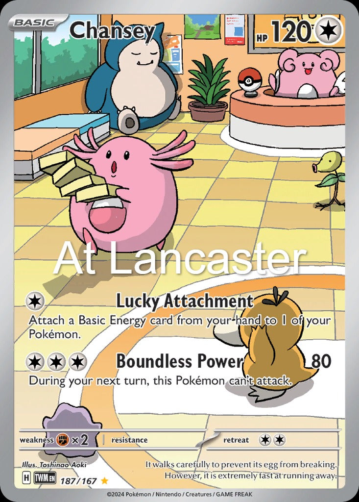 Chansey - 187/167 Twilight Masquerade Illustration Rare Pokemon - NM (Lanc)