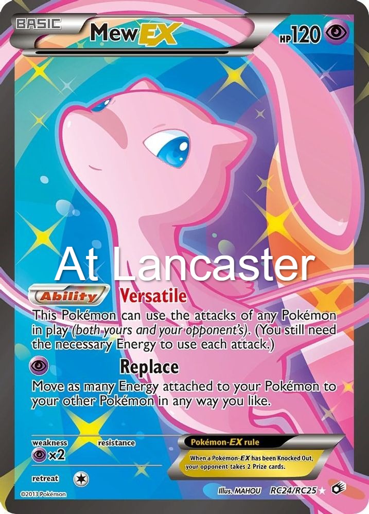 Mew EX (Full Art) - RC24/RC25 Legendary Treasures: Radiant Collection Holo Ultra Rare Pokemon - DMG (Lanc)