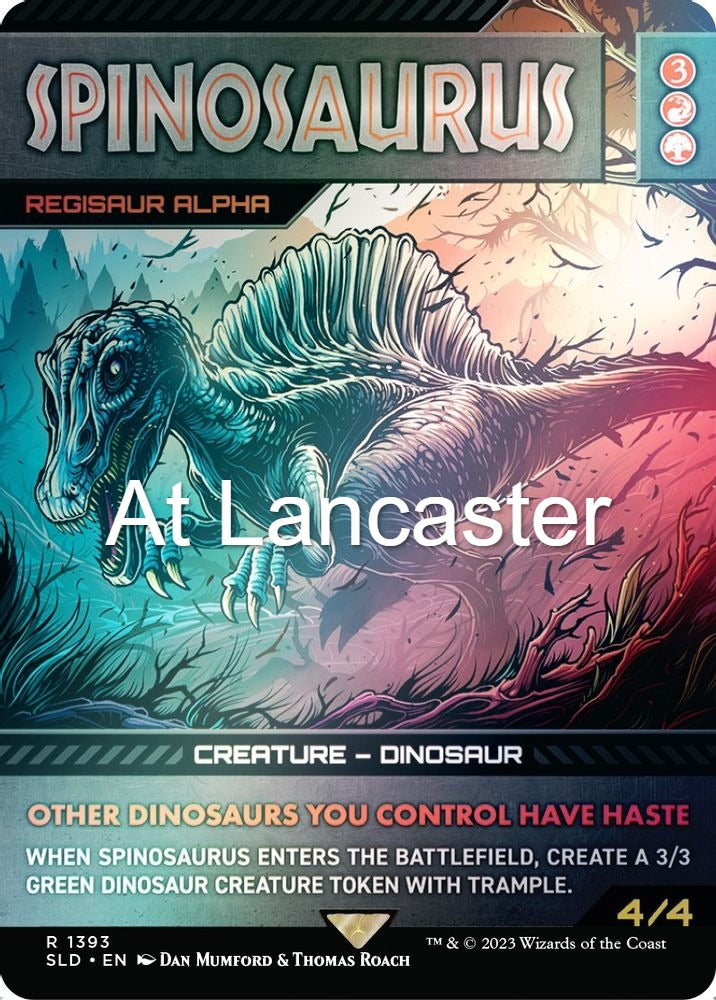 Spinosaurus - Regisaur Alpha (Rainbow Foil) - 1393 Secret Lair Drop Series Rare Magic: The Gathering - NM (Lanc)