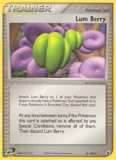 Lum Berry - 84/109 Ruby & Sapphire Uncommon Pokemon - NM