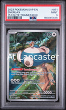 Load image into Gallery viewer, Snorlax - 051 PSA 9 Sv Black Star Promo 151 Elite Trainer Box Pokemon (Lanc)
