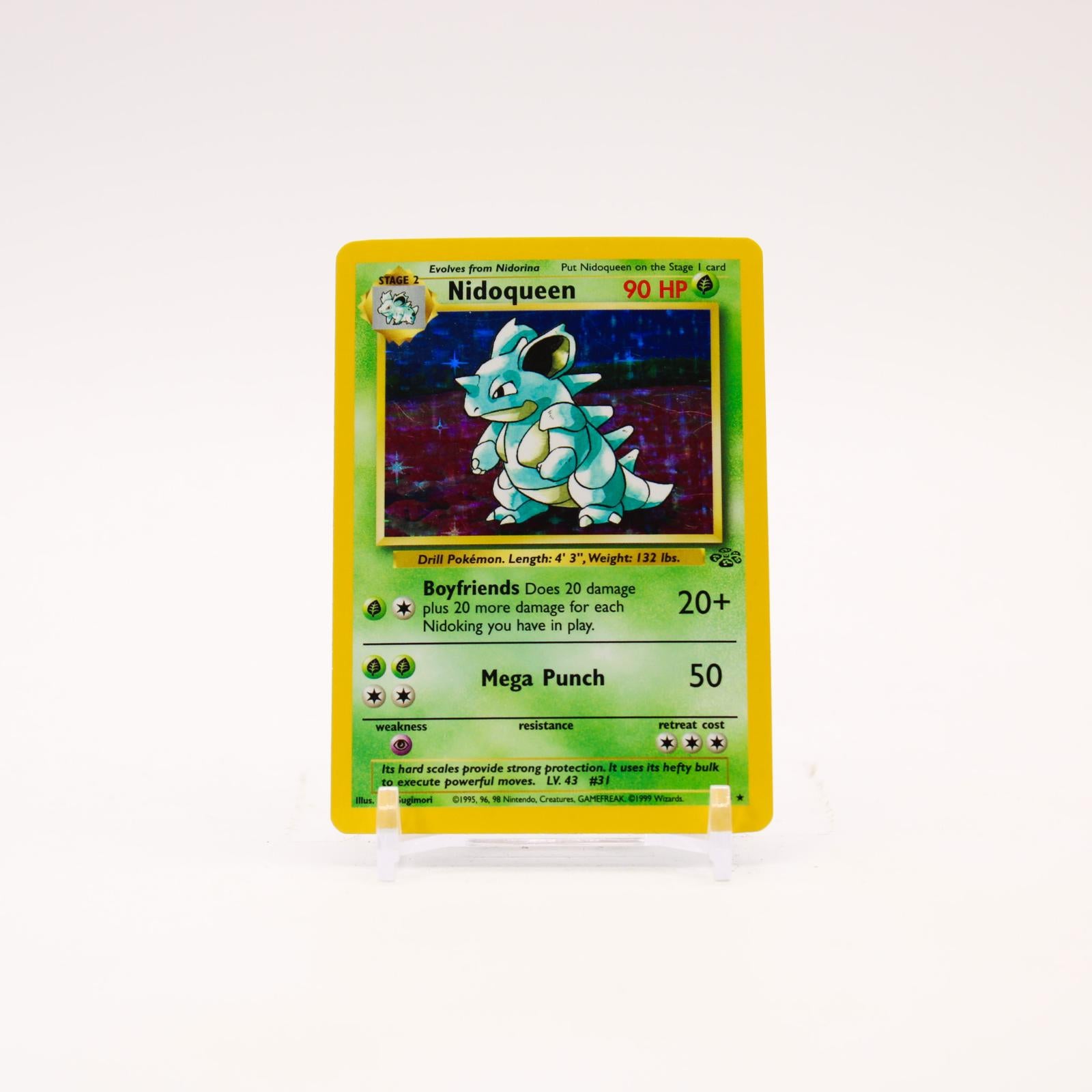 Nidoqueen - 7/64 Jungle Unlimited Holo Rare Pokemon - MP