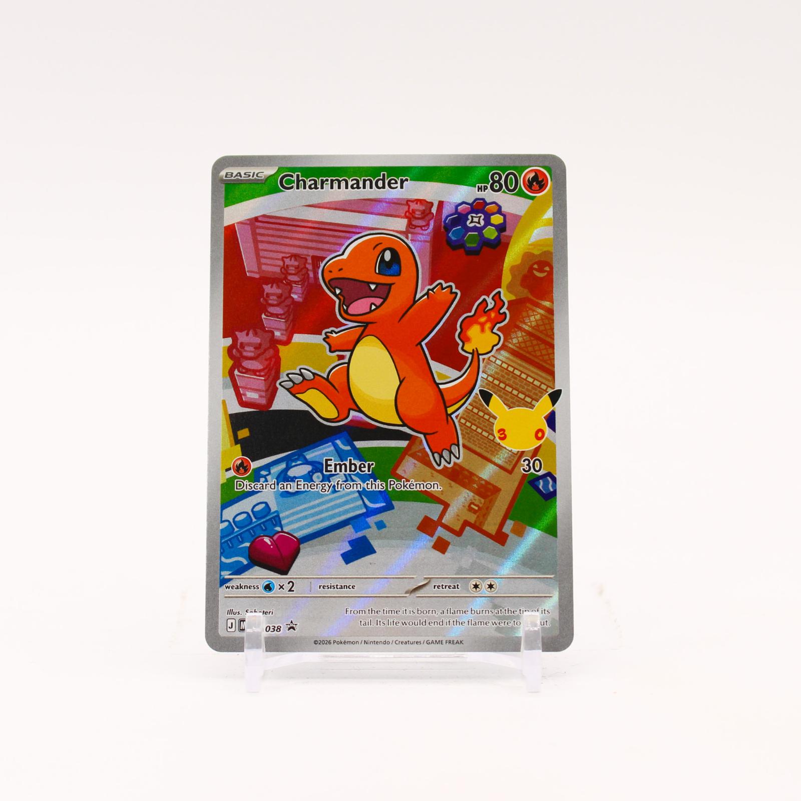 Charmander - MEP038 Mega Evolution First Partner Holo Promo Pokemon - NM/MINT