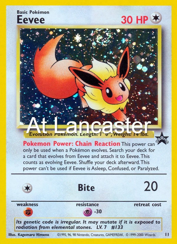Eevee - 11 Wizards Black Star Promos Promo Pokemon - NM/LP (Lanc)