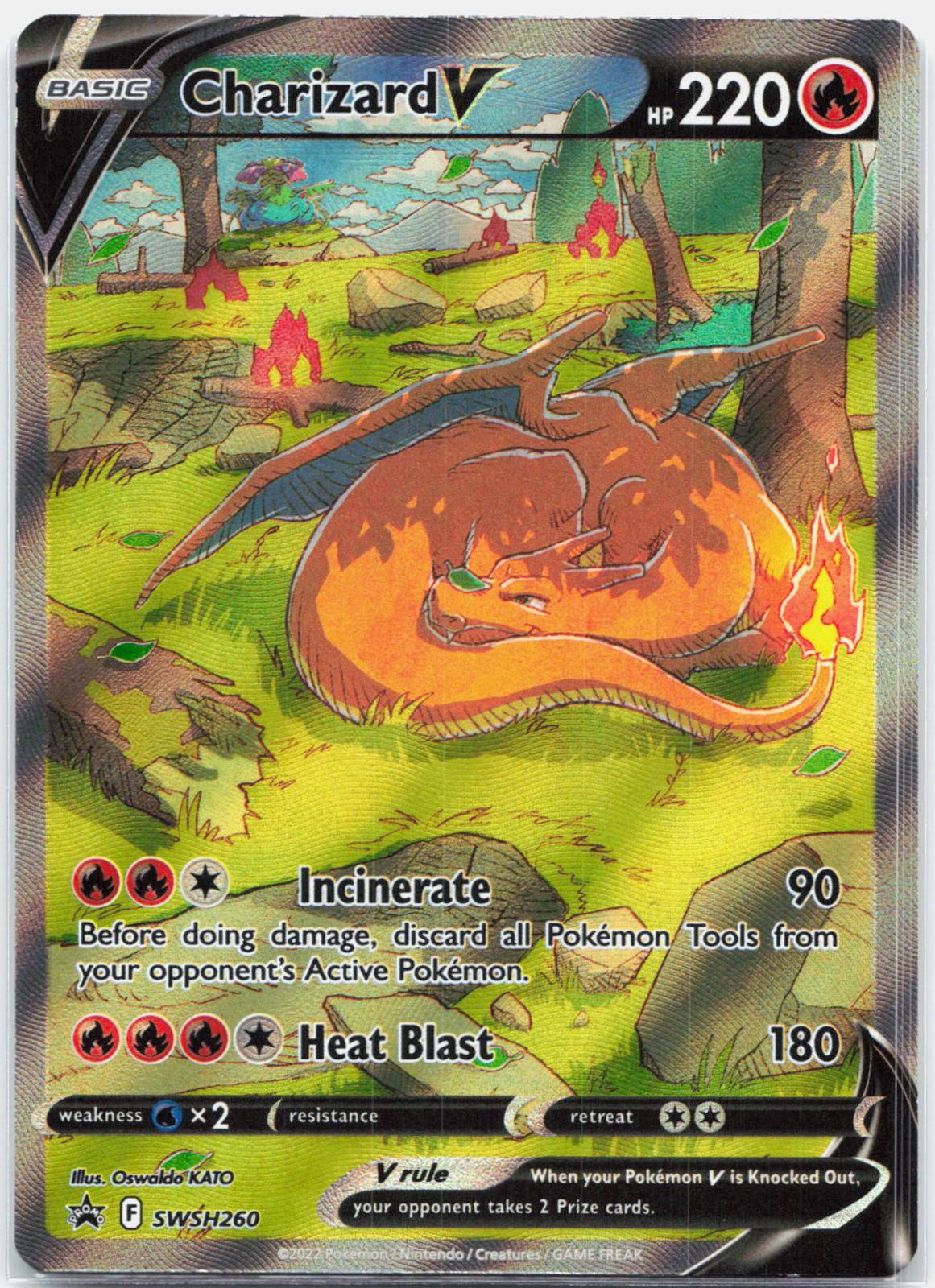 Charizard V - SWSH260 Sword & Shield Promo Alternate Art Pokemon - NM