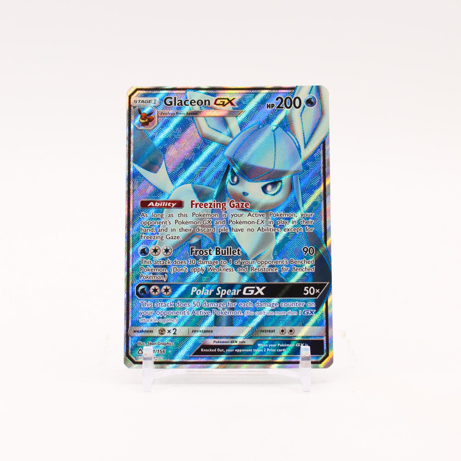 Glaceon GX - 141/156 Ultra Prism Holo Full Art Pokemon - LP