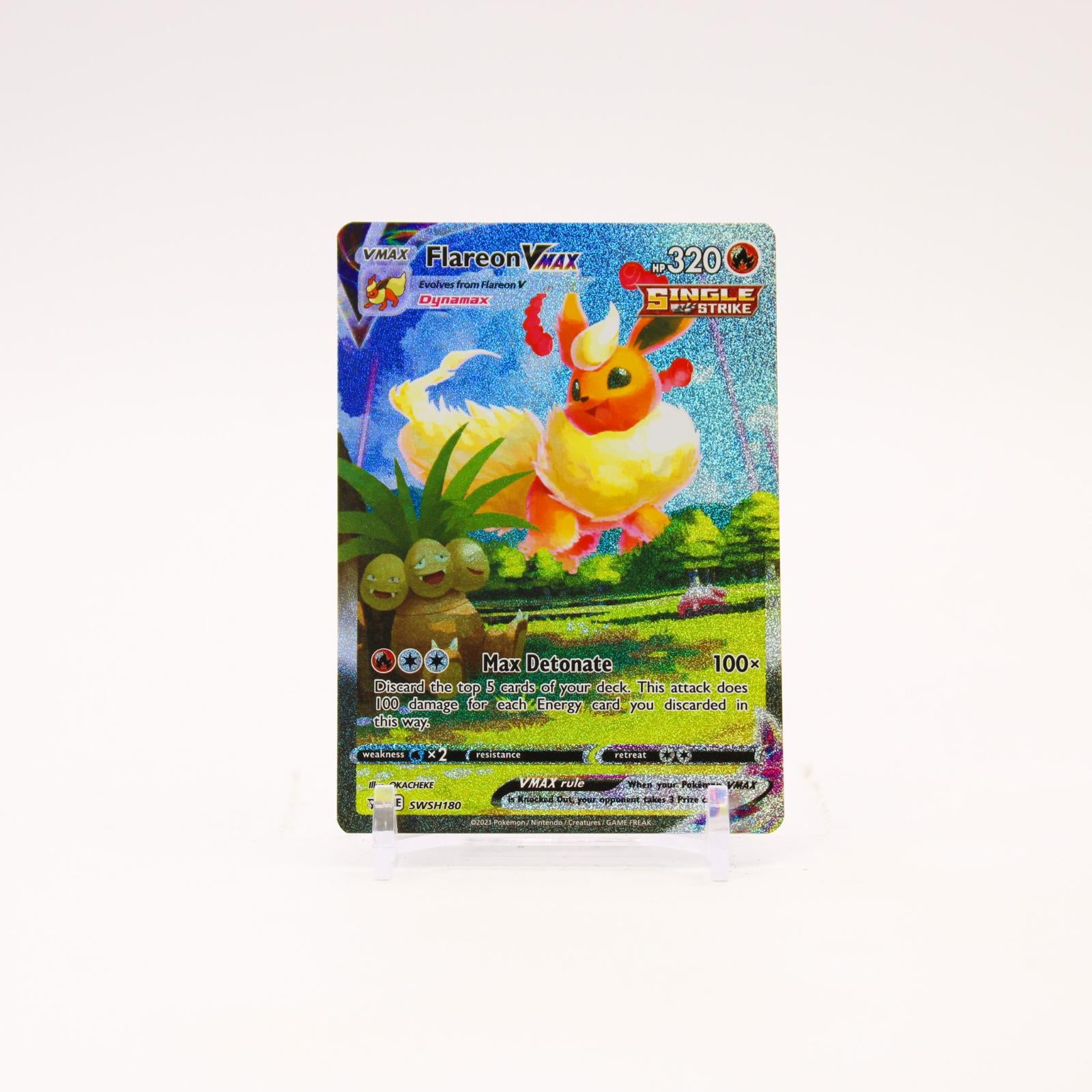 Flareon VMAX - SWSH180 Sword & Shield Holo Alternate Art Promo Pokemon - NM/LP