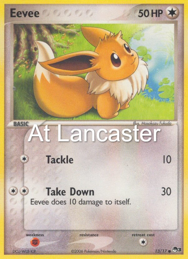 Eevee - 13/17 POP Series 3 Common Pokemon - LP (Lanc)