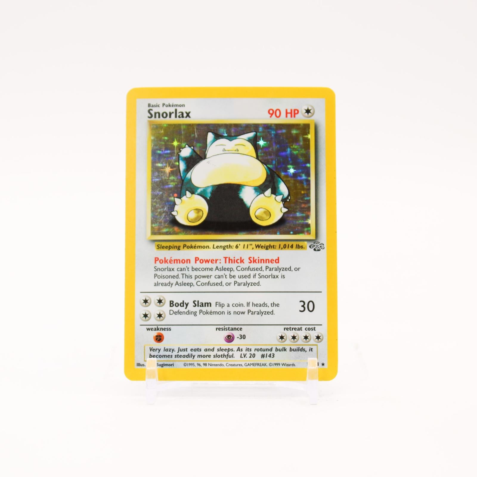 Snorlax - 11/64 Jungle Unlimited Holo Rare Pokemon - LP