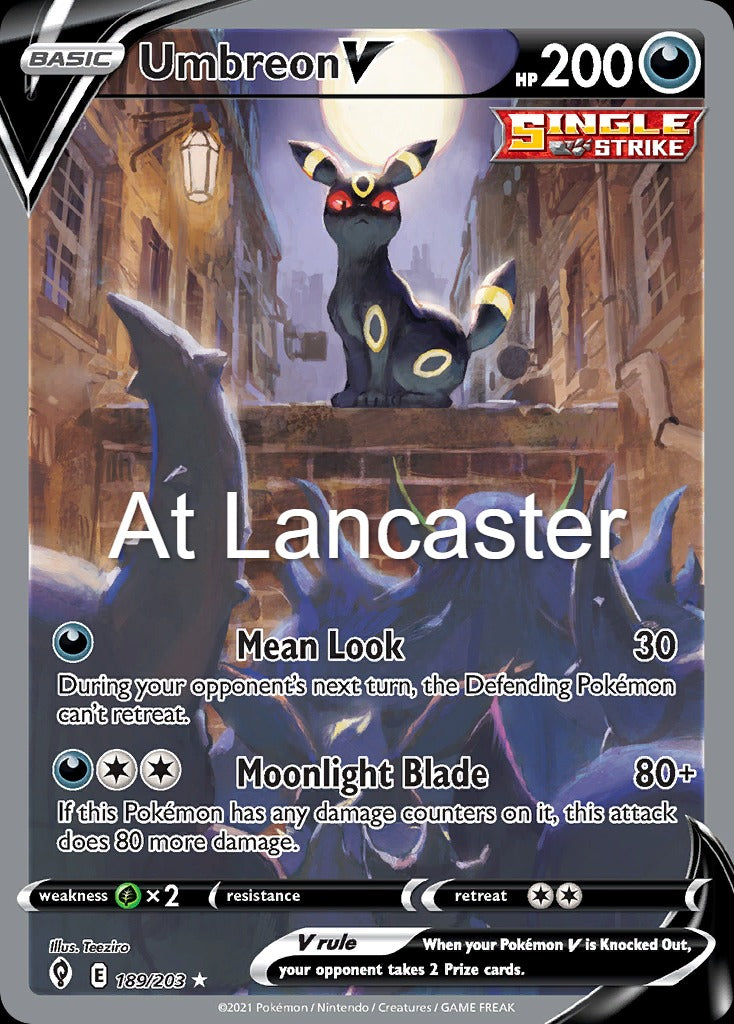 Umbreon V - 189/203 Evolving Skies Ultra Rare Pokemon - NM (Lanc)