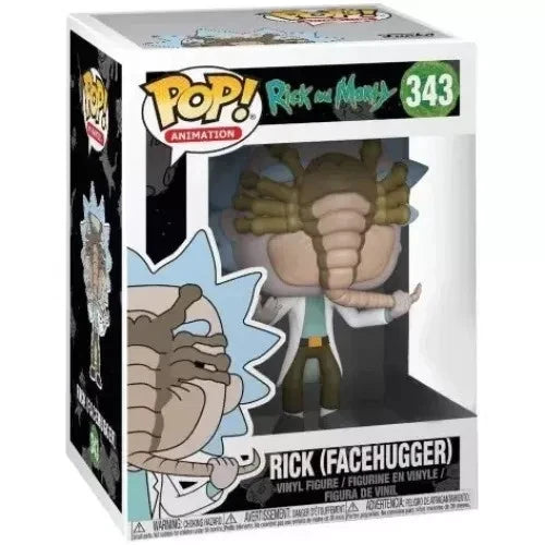 Funko Pop - Rick & Morty Vinyl Figure - Rick (Facehugger) 343 GameStop Exc.