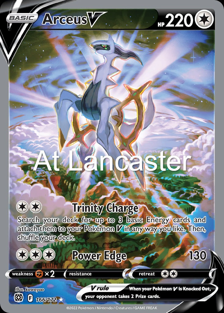 Arceus V - 166/172 Brilliant Stars Ultra Rare Pokemon - NM (Lanc)