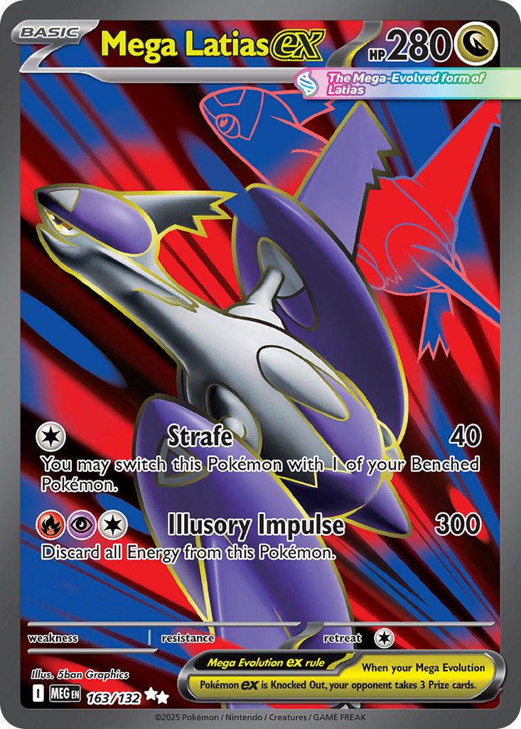 Mega Latias ex - 163/132 Mega Evolution Ultra Rare Holo Pokemon - NM