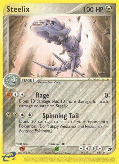 Steelix - 23/100 Sandstorm Rare Pokemon - NM