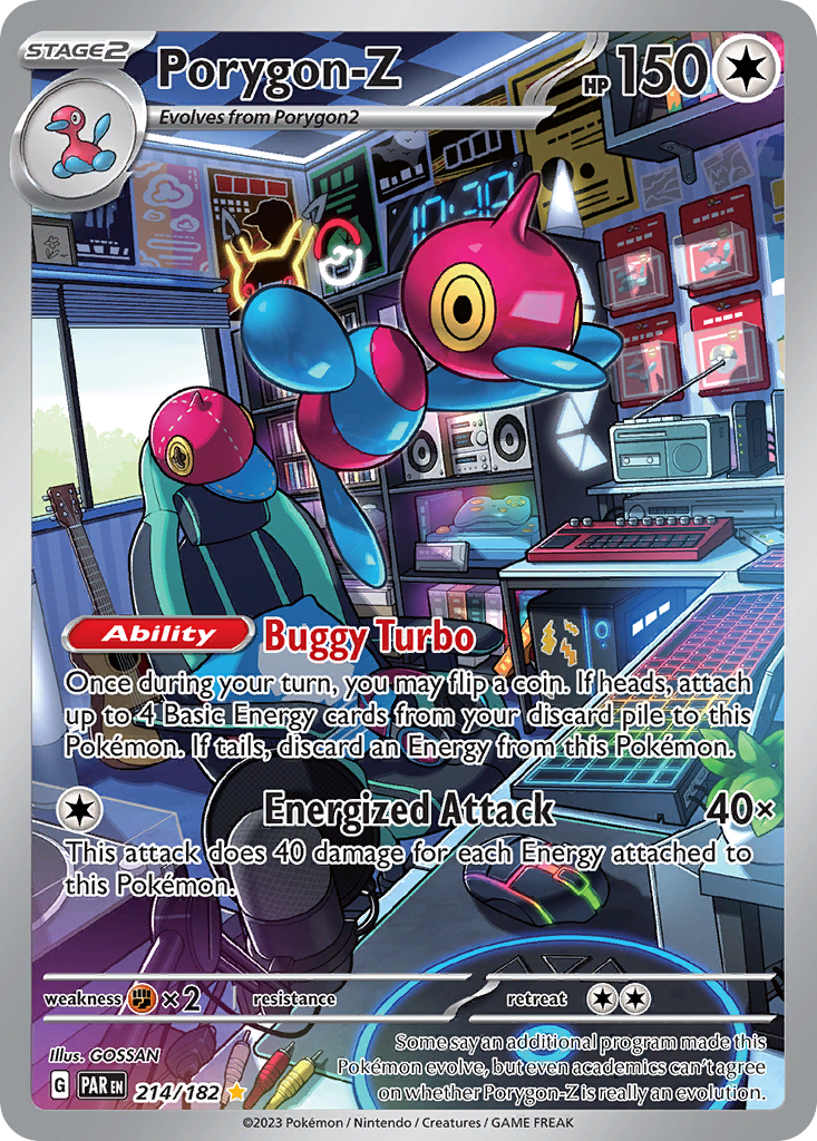 Porygon-Z - 214/182 Paradox Rift Illustration Rare Holo Pokemon - NM