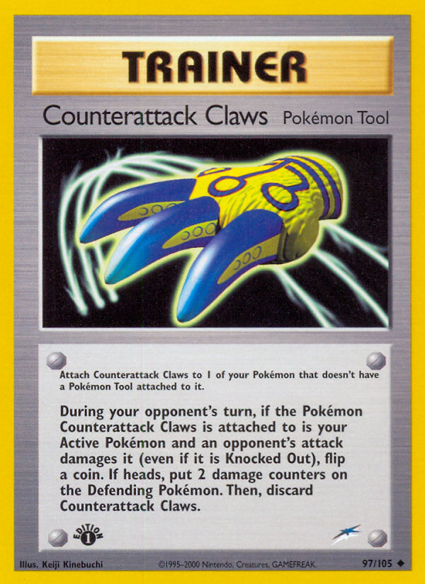 Counterattack Claws - 97/105 Neo Destiny Uncommon Unlimited Pokemon - NM