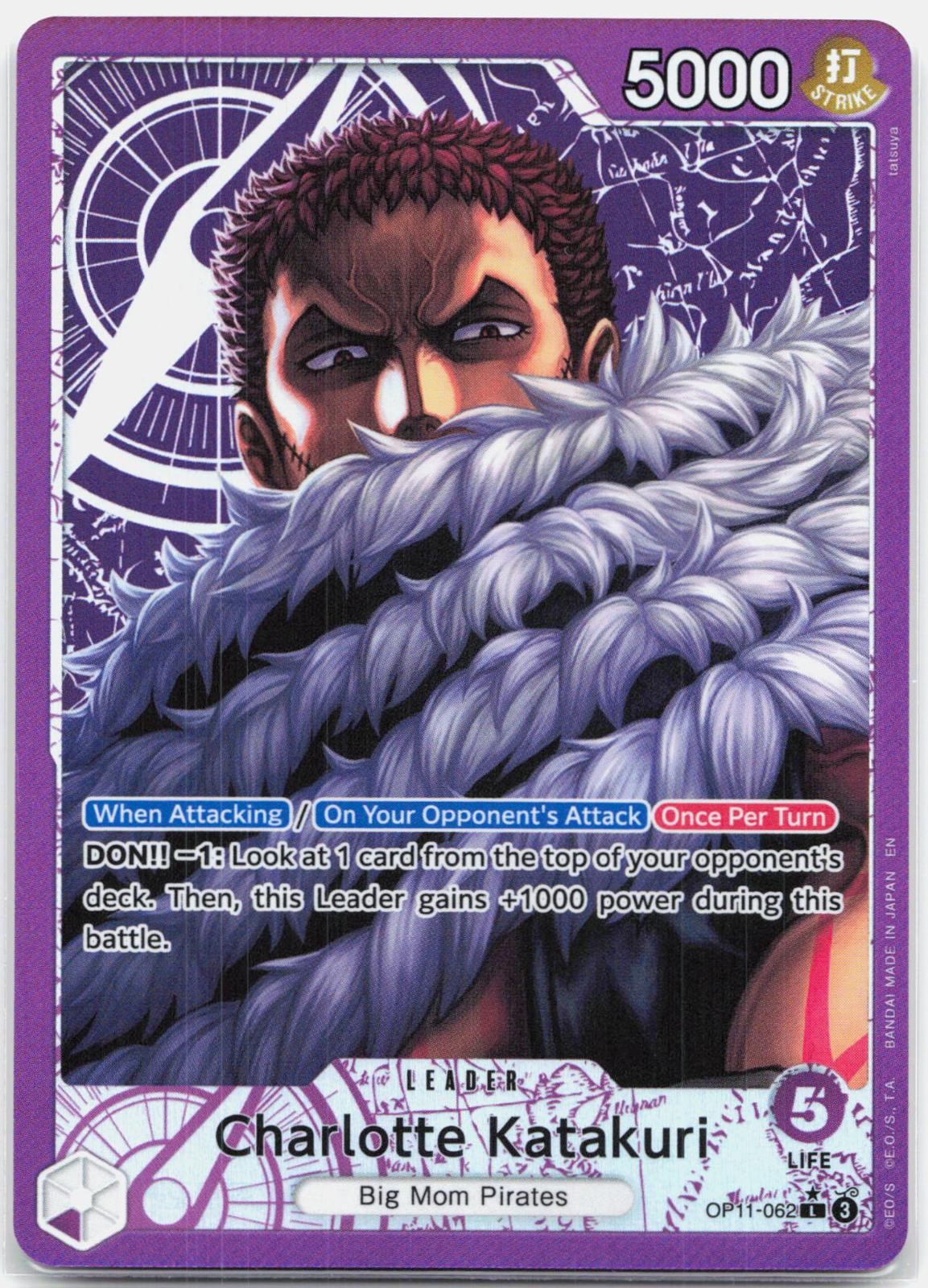 Charlotte Katakuri Alternate Art - OP11-062 A Fist of Divine Speed L One Piece - NM/MINT