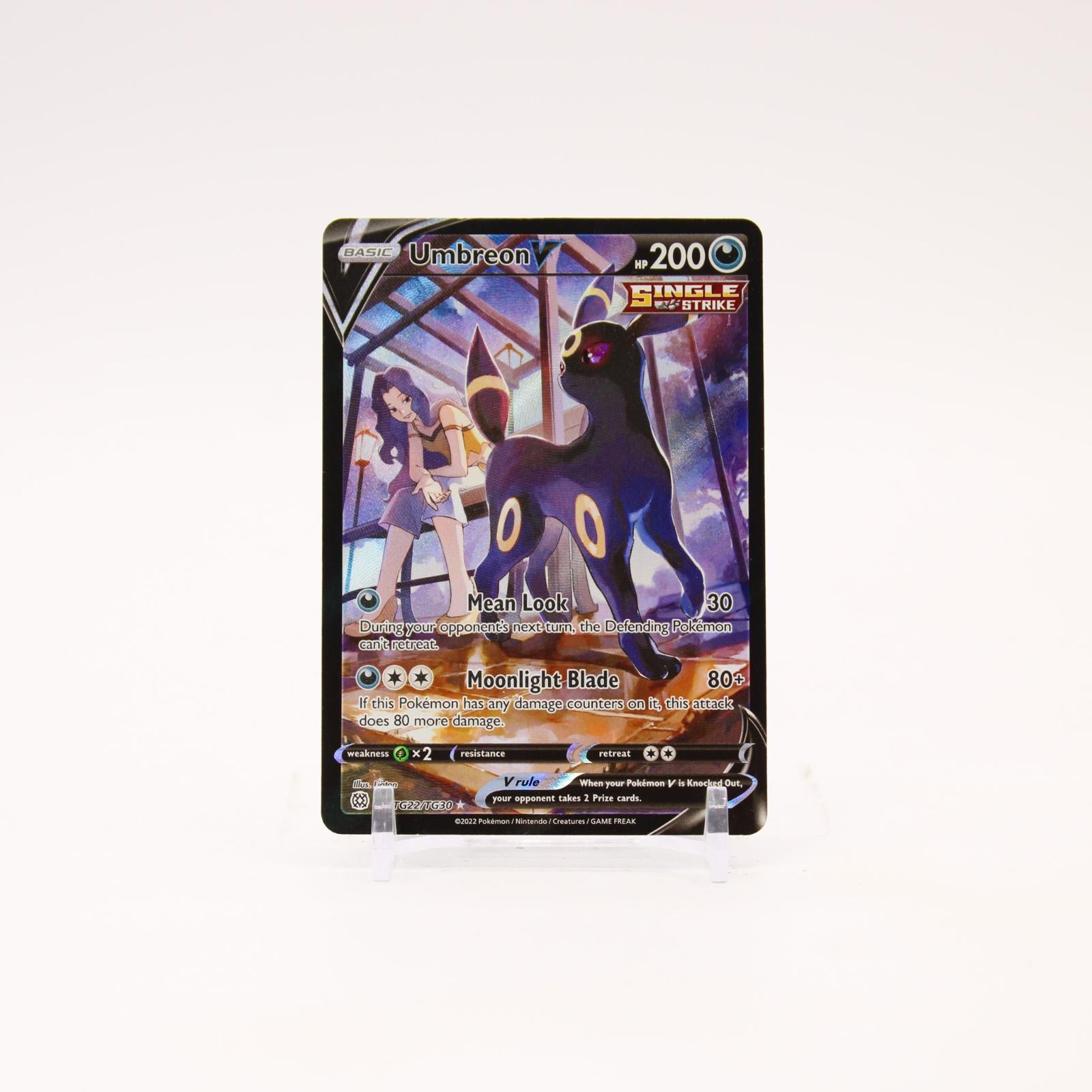 Umbreon V - TG22/TG30 Brilliant Stars Holo Trainer Gallery Pokemon - MP/HP