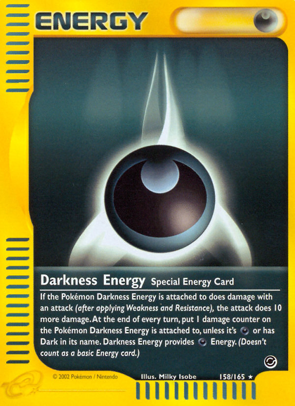 Darkness Energy - 158/165 Expedition Base Set Rare Pokemon - NM