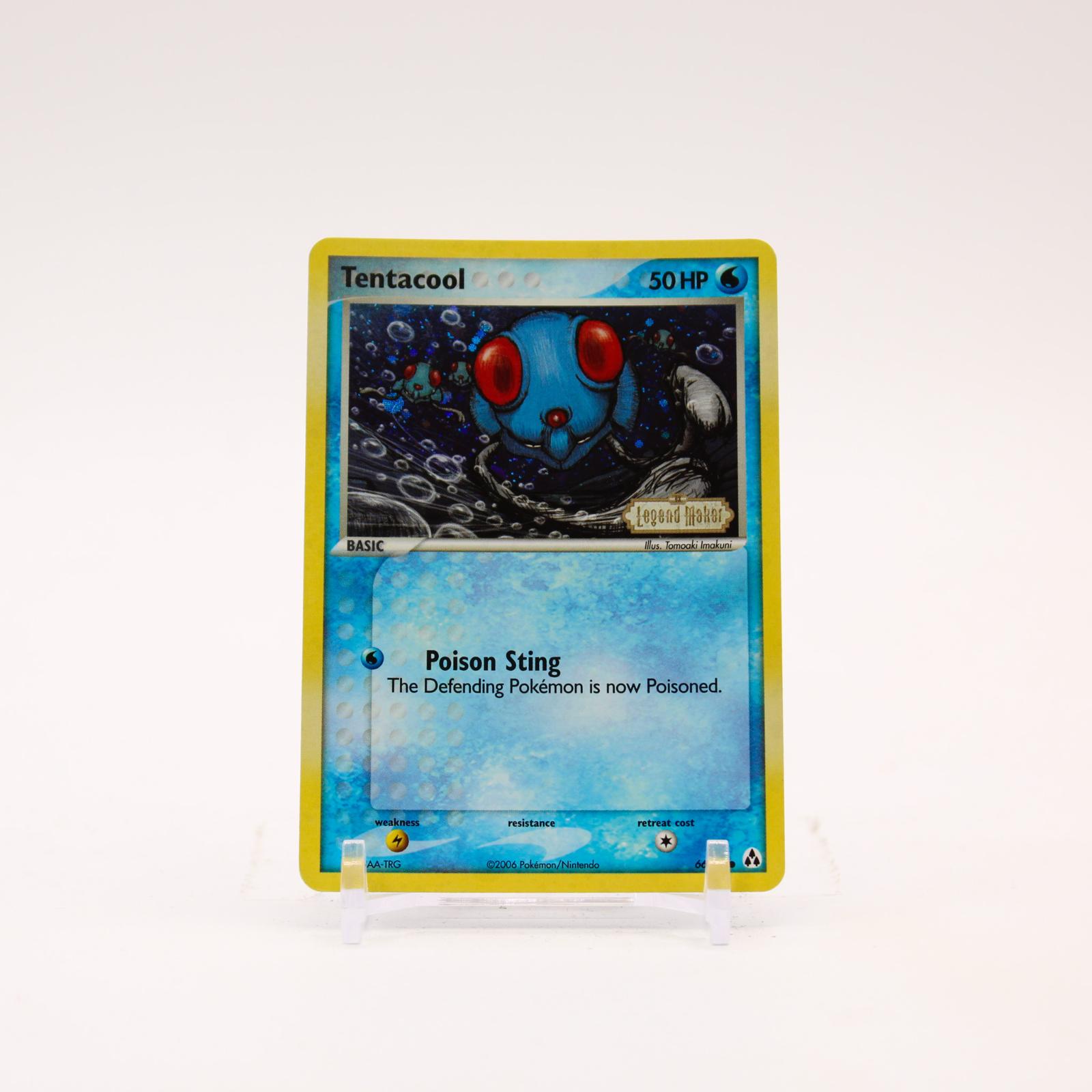 Tentacool - 66/92 Legend Maker Reverse Holo Common Pokemon - LP