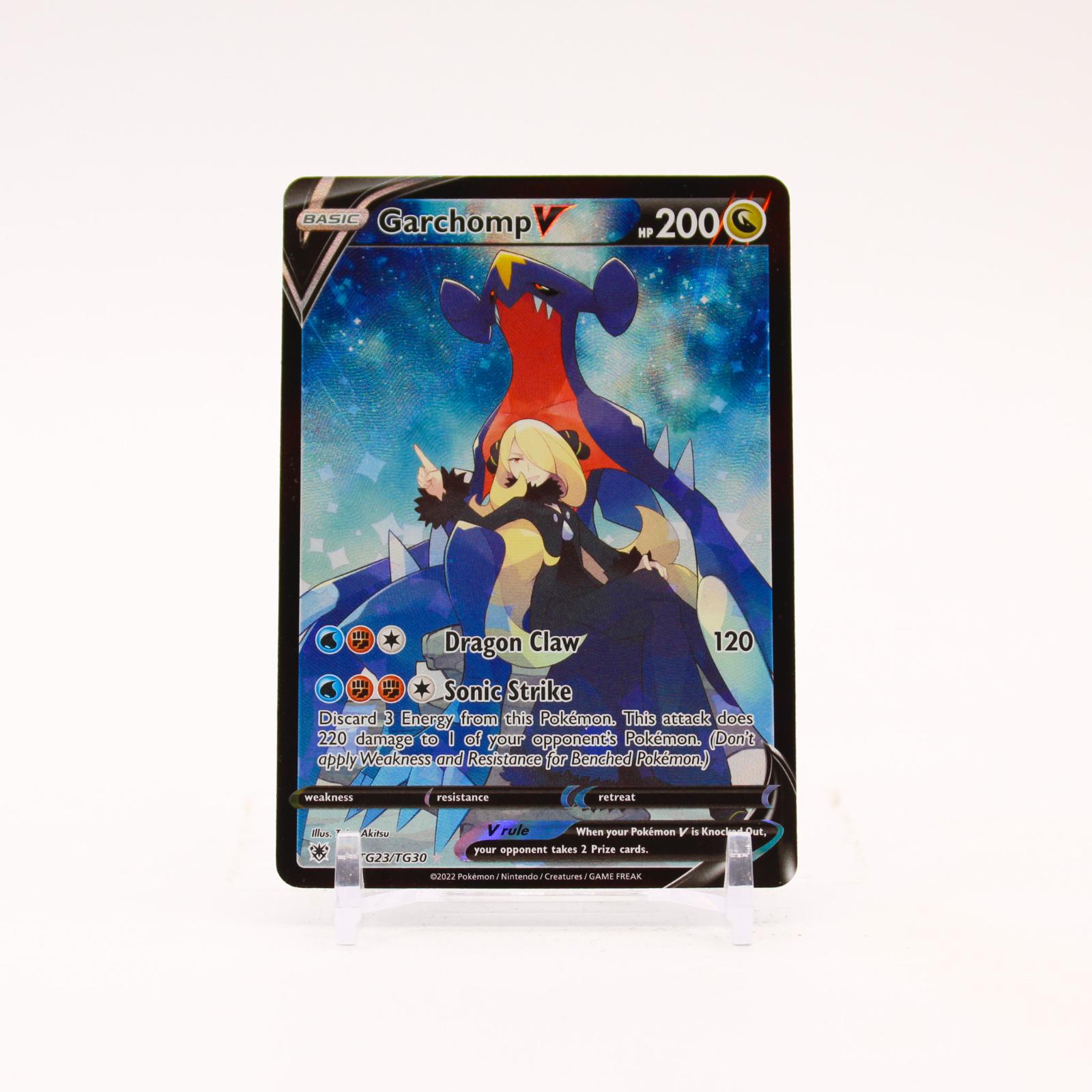 Garchomp V - TG23/TG30 Astral Radiance Trainer Gallery Holo Rare Pokemon - NM
