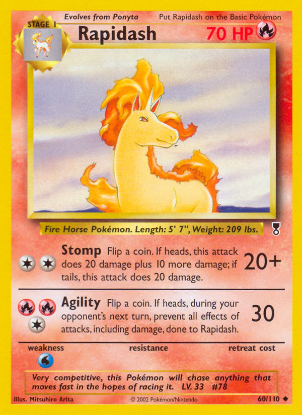 Rapidash - 60/110 Legendary Collection Uncommon Pokemon - NM