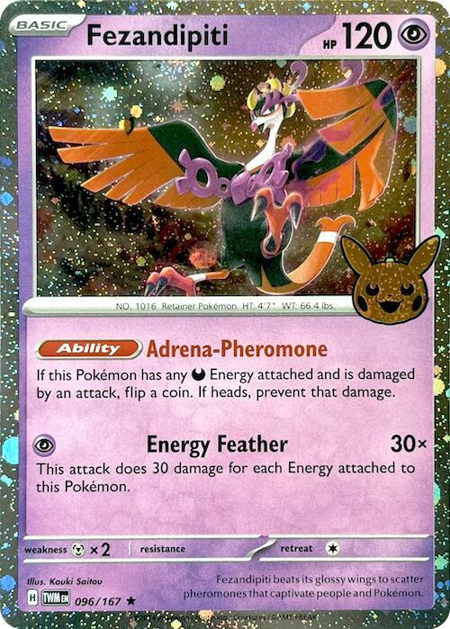 Fezandipiti - 096/167 Cosmos Holo Trick or Trade PROMO Pokemon - NM/MINT