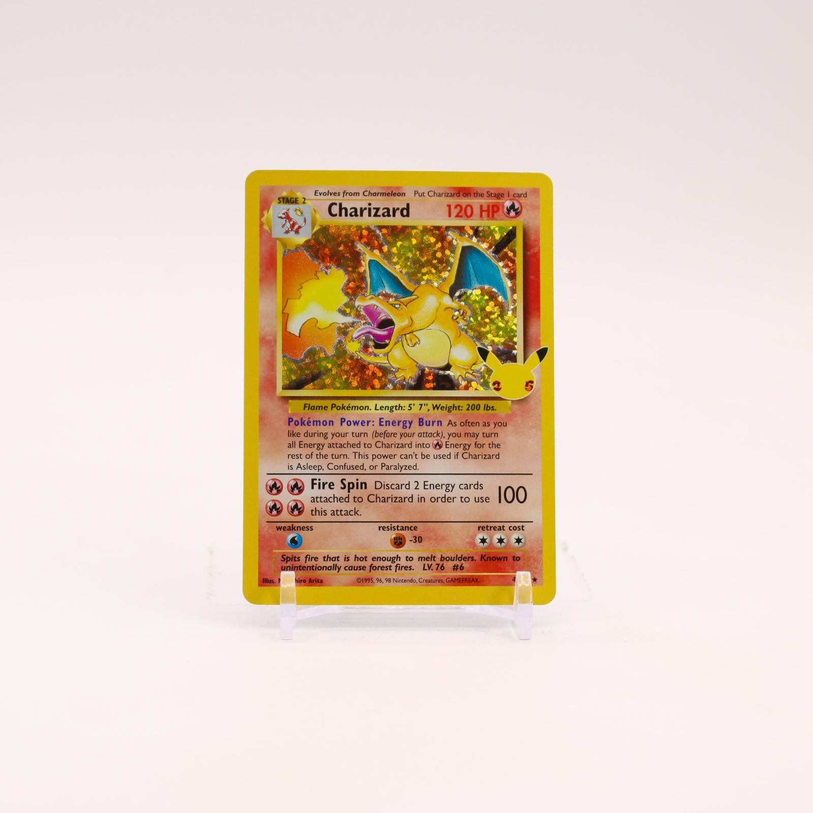 Charizard - 4/102 Celebrations 25th Classic Collection Holo Rare Pokemon - LP
