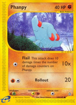 Phanpy - 100/147 Aquapolis Common Pokemon - NM