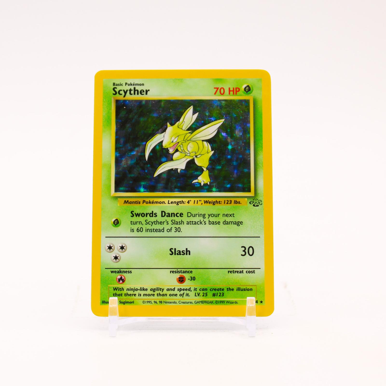 Scyther - 10/64 Jungle Unlimited Holo Rare Pokemon - LP