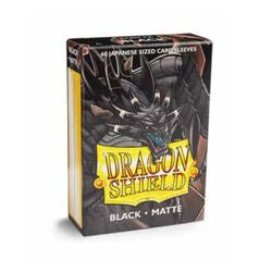 Dragon Shield JAPANESE Card Sleeves - Matte Black (60 count)
