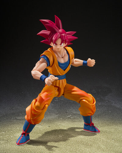 SH Figuarts - Dragon Ball Super Action Figure - Super Saiyan God Son Goku (God Aura)