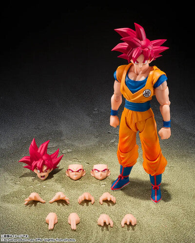 SH Figuarts - Dragon Ball Super Action Figure - Super Saiyan God Son Goku (God Aura)