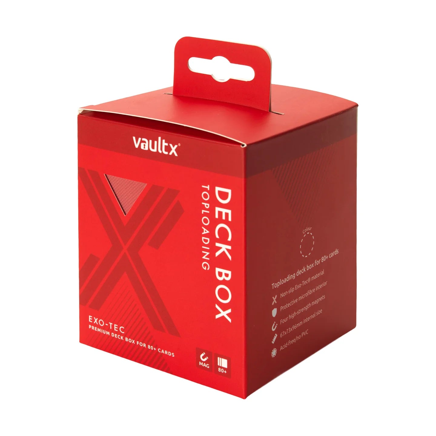 Deck Box - VaultX Top Loading Deck Box 80+ - Fire Red