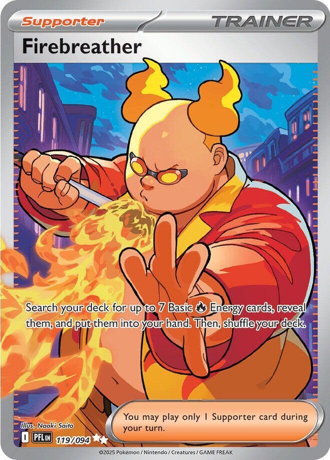 Firebreather - 119/094 Phantasmal Flames Full Art Trainer - NM/MINT