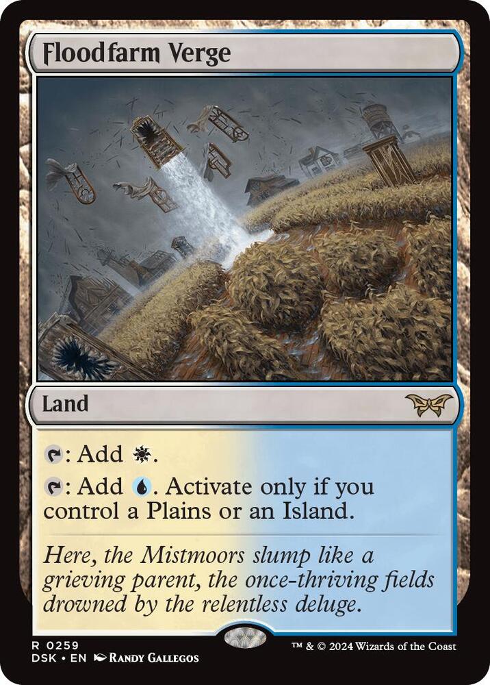 Floodfarm Verge - 259 Duskmourn Rare Magic - NM/MINT