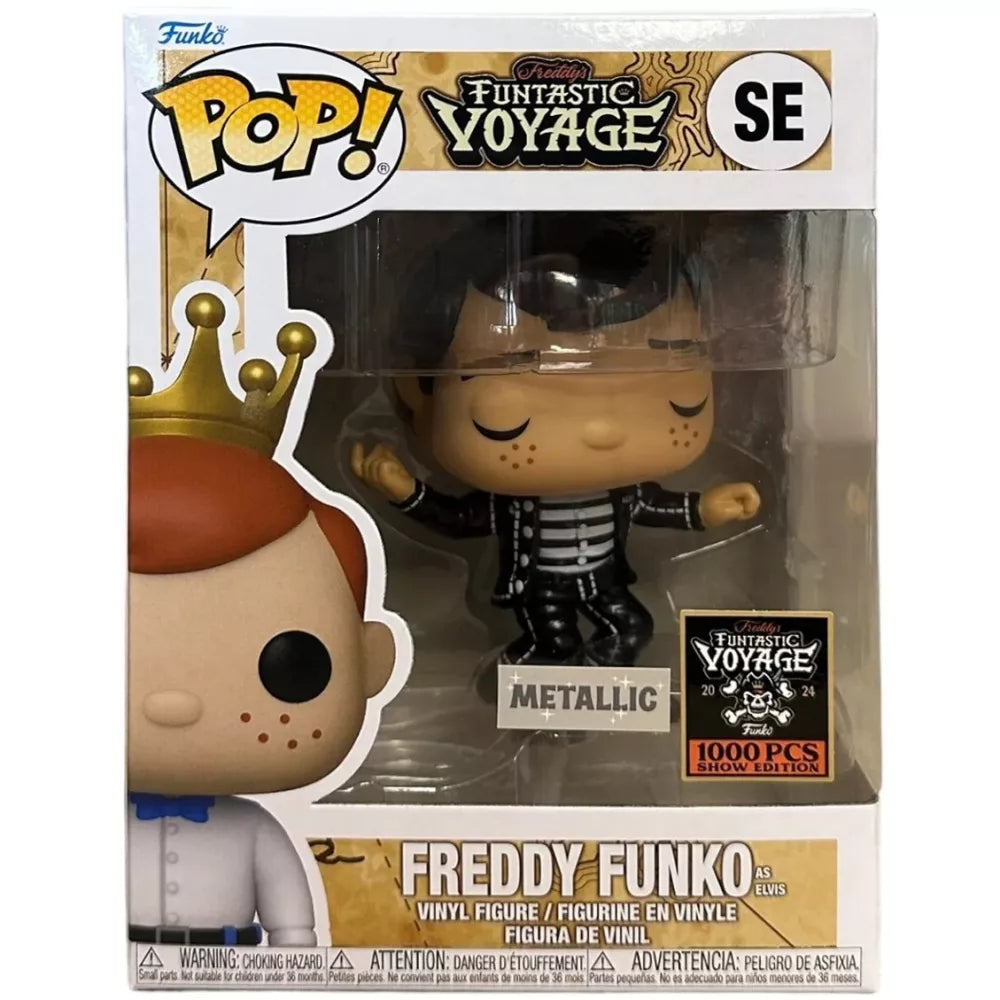 Funko Pop - Funko Vinyl Figure - Freddy Funko As Elvis Metallic 2024 Funtastic Voyage 1000 Pcs