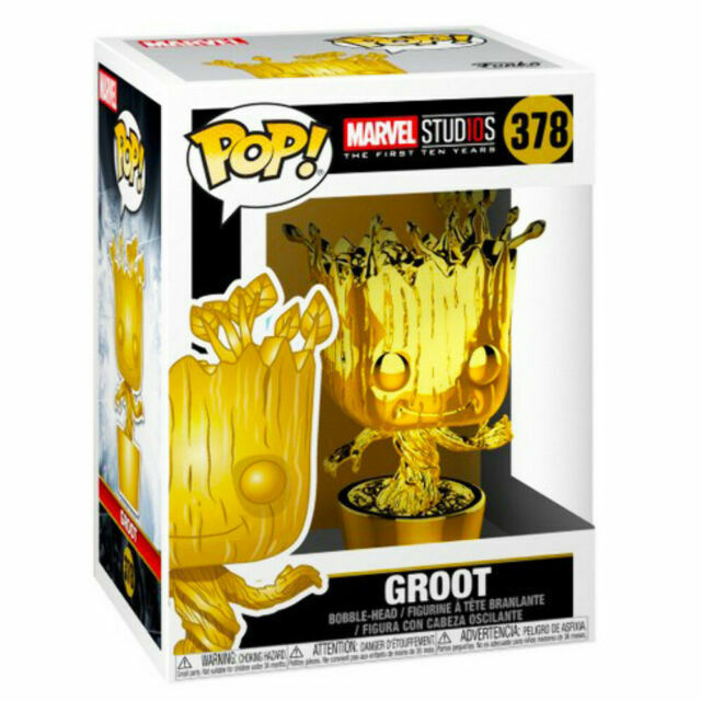 Funko POP - Marvel Vinyl Figure - Groot Gold Chrome 378