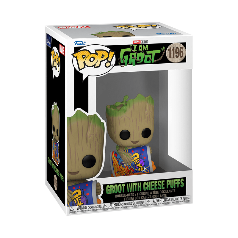Funko POP - Marvel Vinyl Figure - Groot With Cheese Puffs 1196