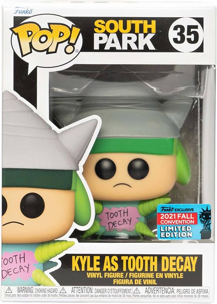 Funko Pop - South Park Vinyl Figure - Kyle As Tooth Decay 35 2021 Fall Convention