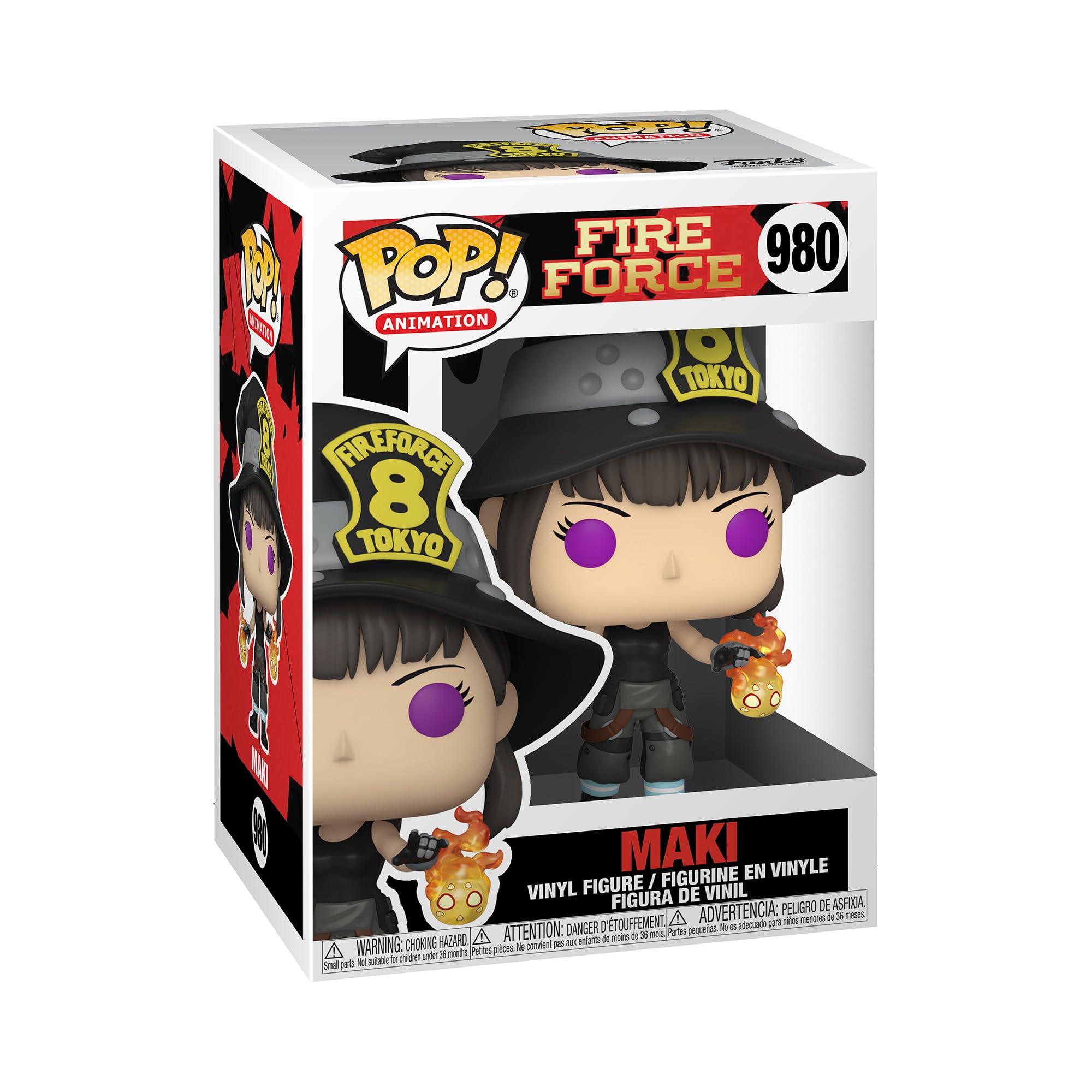 Funko Pop - Fire Force Vinyl Figure - Maki 980 LGT DMG