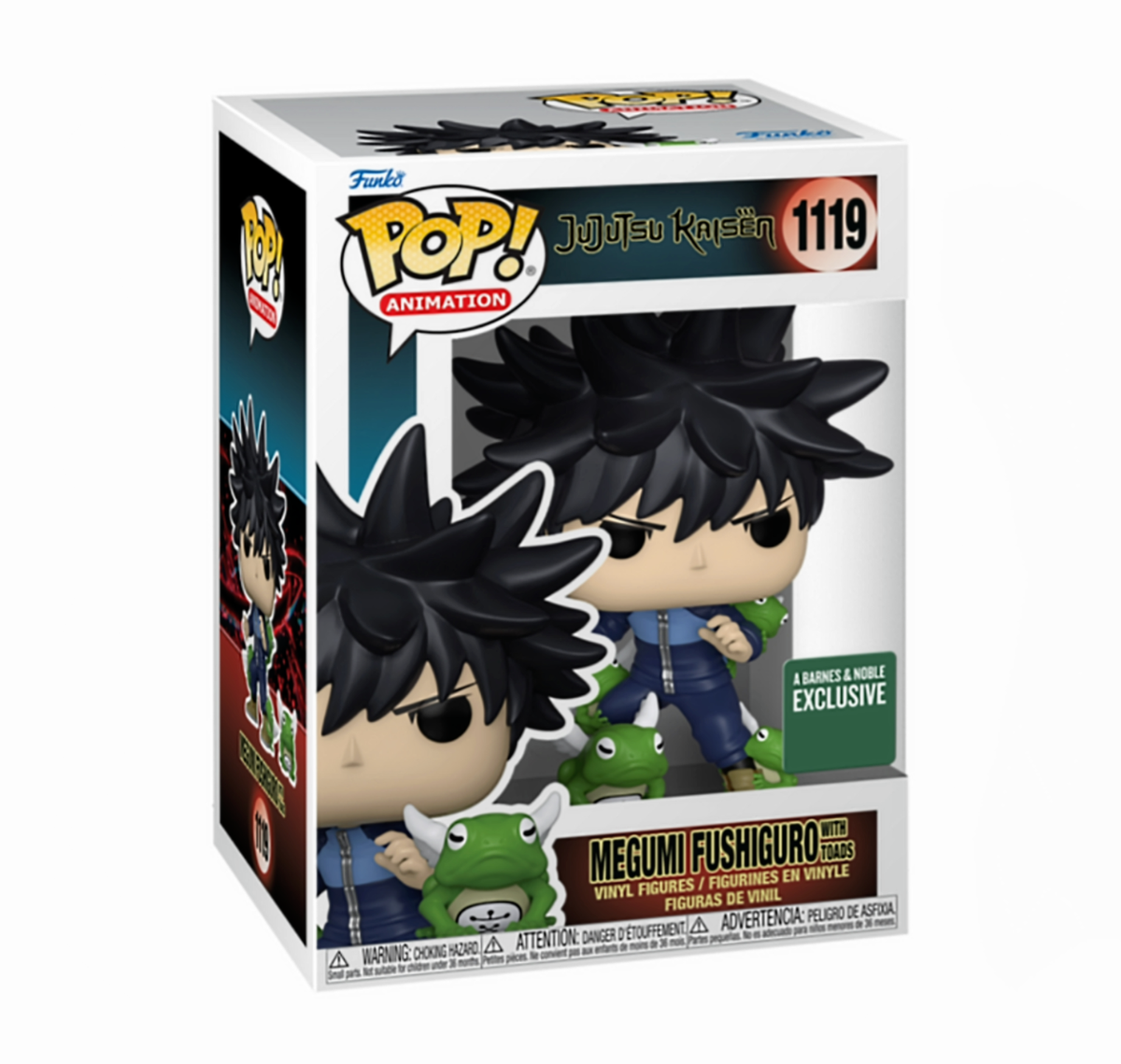 Funko Pop - JJK Viny Figure - Megumi Fushiguro with Toads 1119 Barnes & Noble