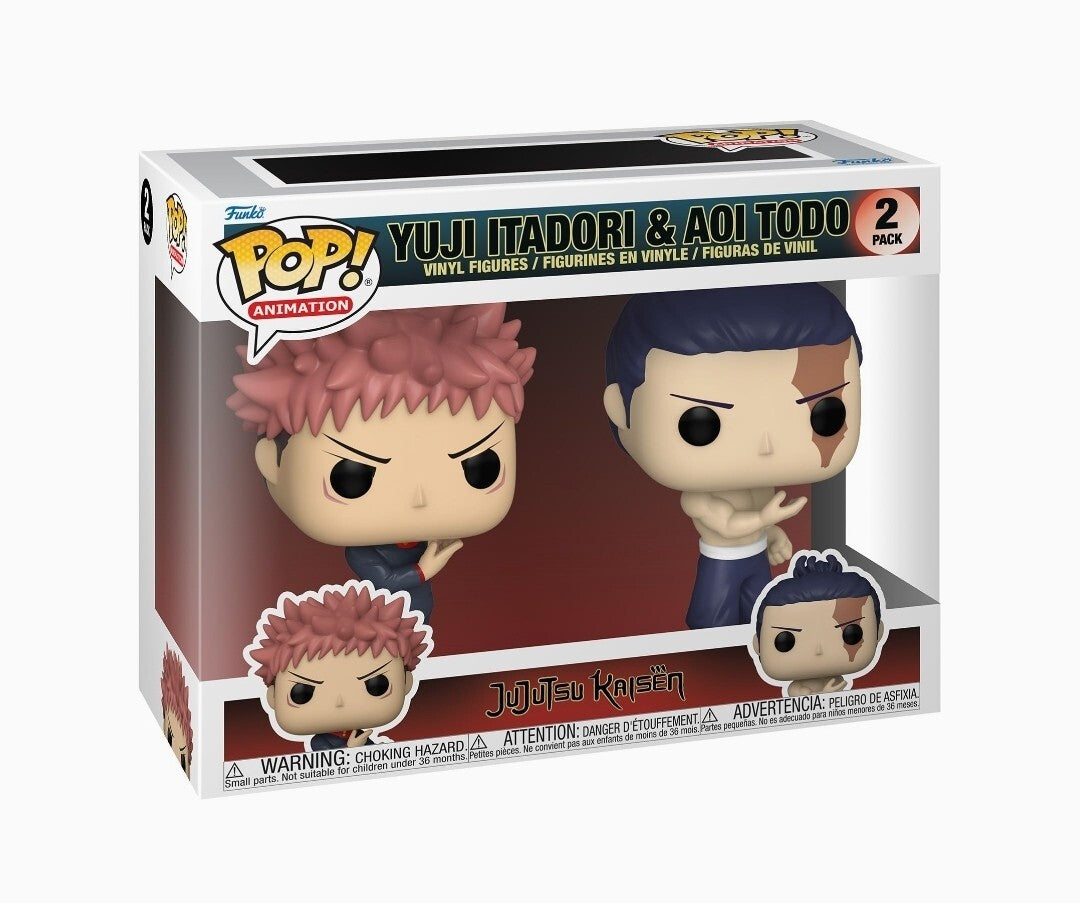 Funko Pop - Jujutsu Kaisen Vinyl Figure - Yuji Itadori & Aoi Todo 2 Pack