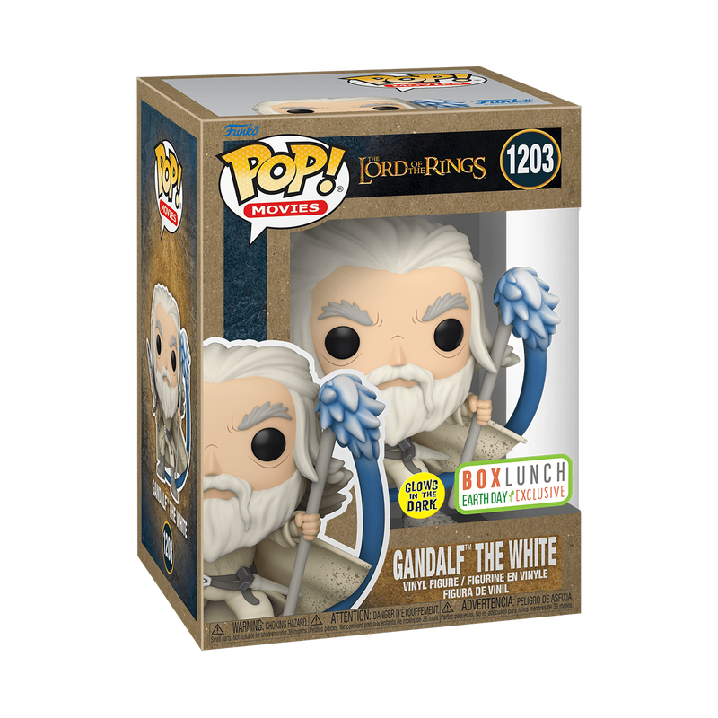 Funko Pop - LOTR Vinyl Figure - Gandalf The White Glow 1203 Box Lunch